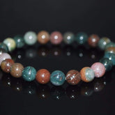Natural Indian Agate Gemstone Unisex Bracelets - FashionByTeresa
